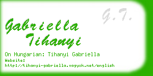 gabriella tihanyi business card